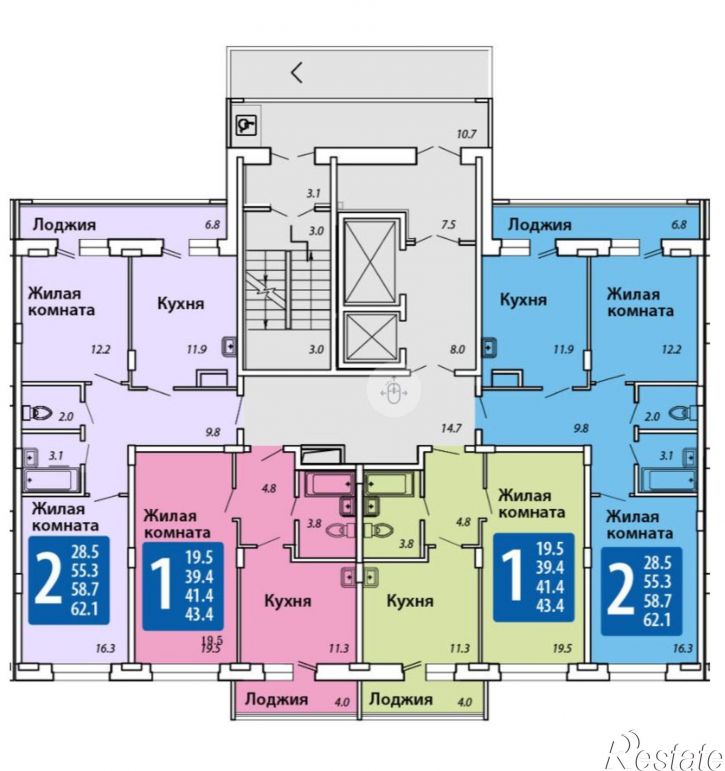 1-комн квартира в новом доме Советская улица, 56,  д. 56