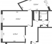 4-комн, 78кв м, этаж 3/9 улица Винокурова, 26А