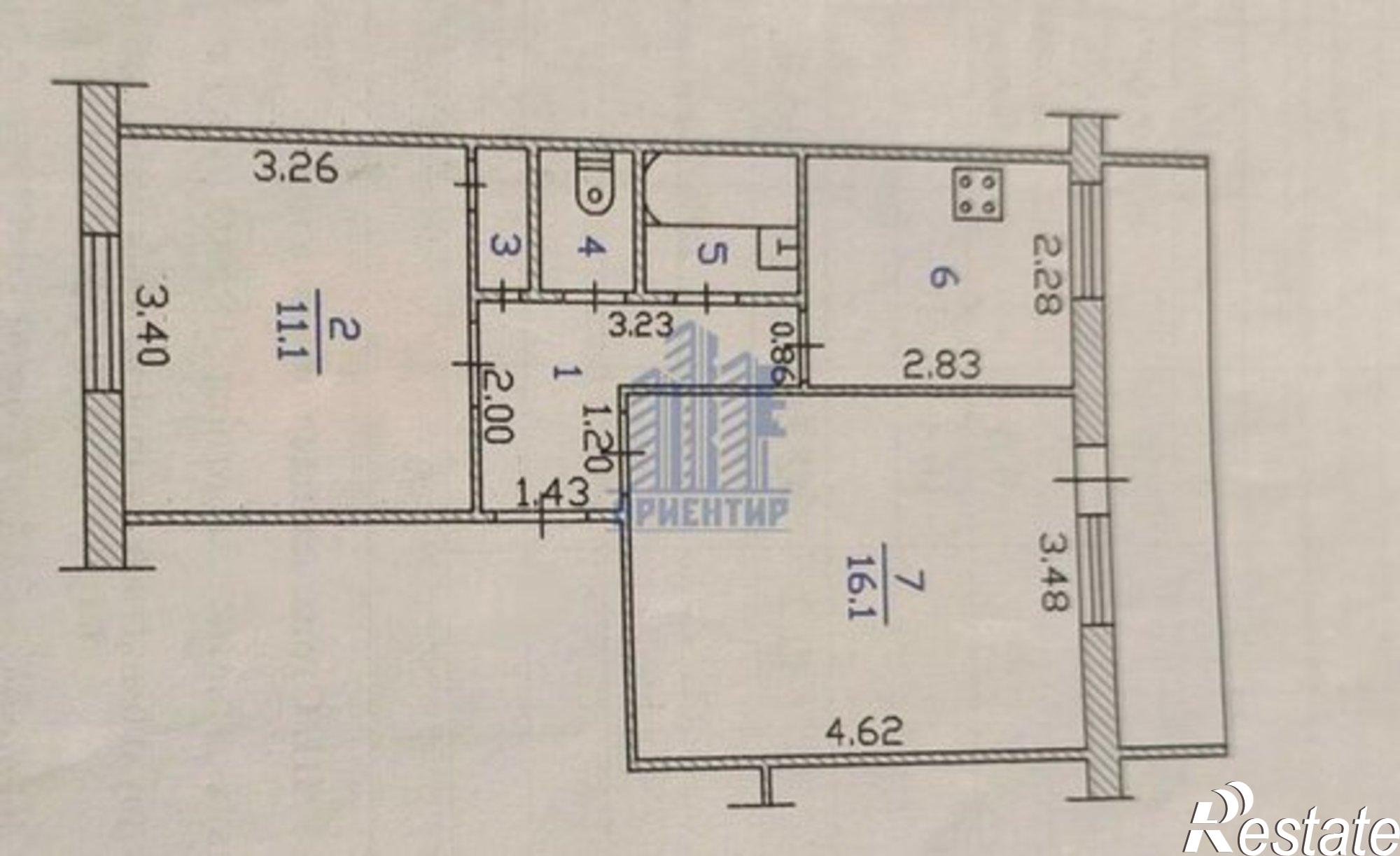 Купить квартиру за 3 850 000 рублей на улица Винокурова, 81